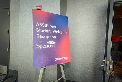 ASBIP Student Reception sign