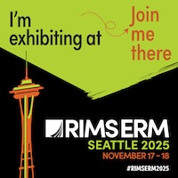 I'm exhibiting at RIMS ERM Conference 2025. Join me there.
